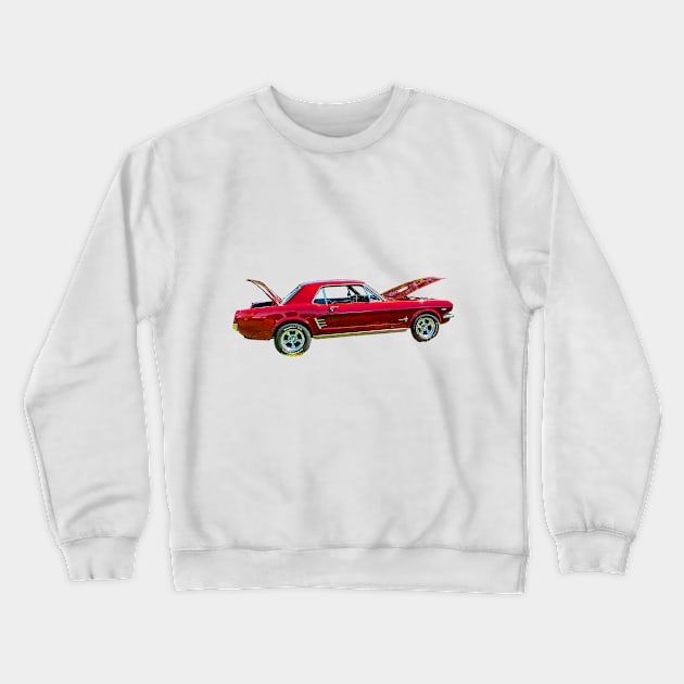 1966 Ford Mustang Crewneck Sweatshirt by mtbearded1